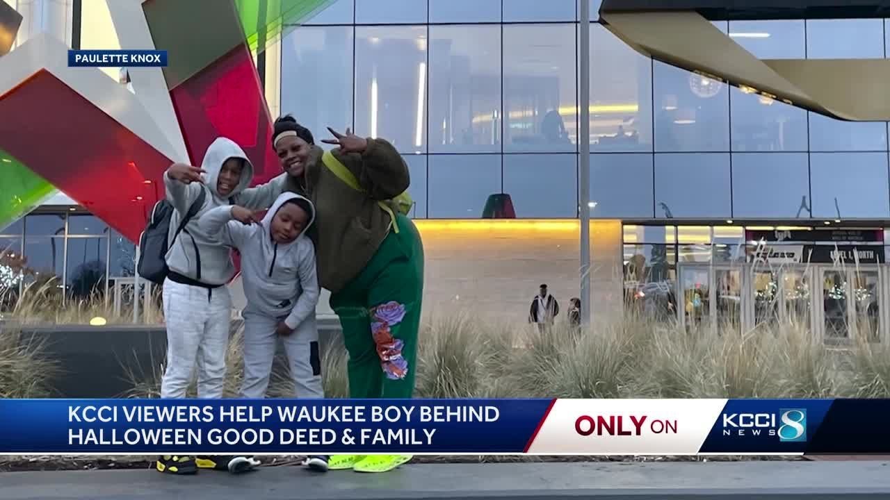 Waukee boy behind good deed on Beggars Night' goes on Christmas trip