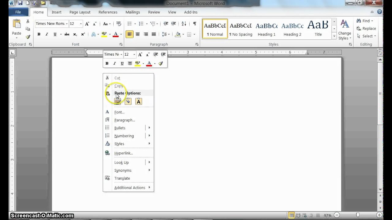 Convert PDF to Word by Using Copy & Paste - YouTube