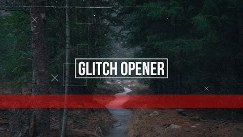 Fast Glitch Opener | After Efects Project Files - Videohive template
