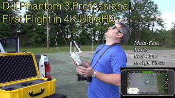 DJI Phantom 3 First Flight With Multiple Cameras & App View in 4K UltraHD