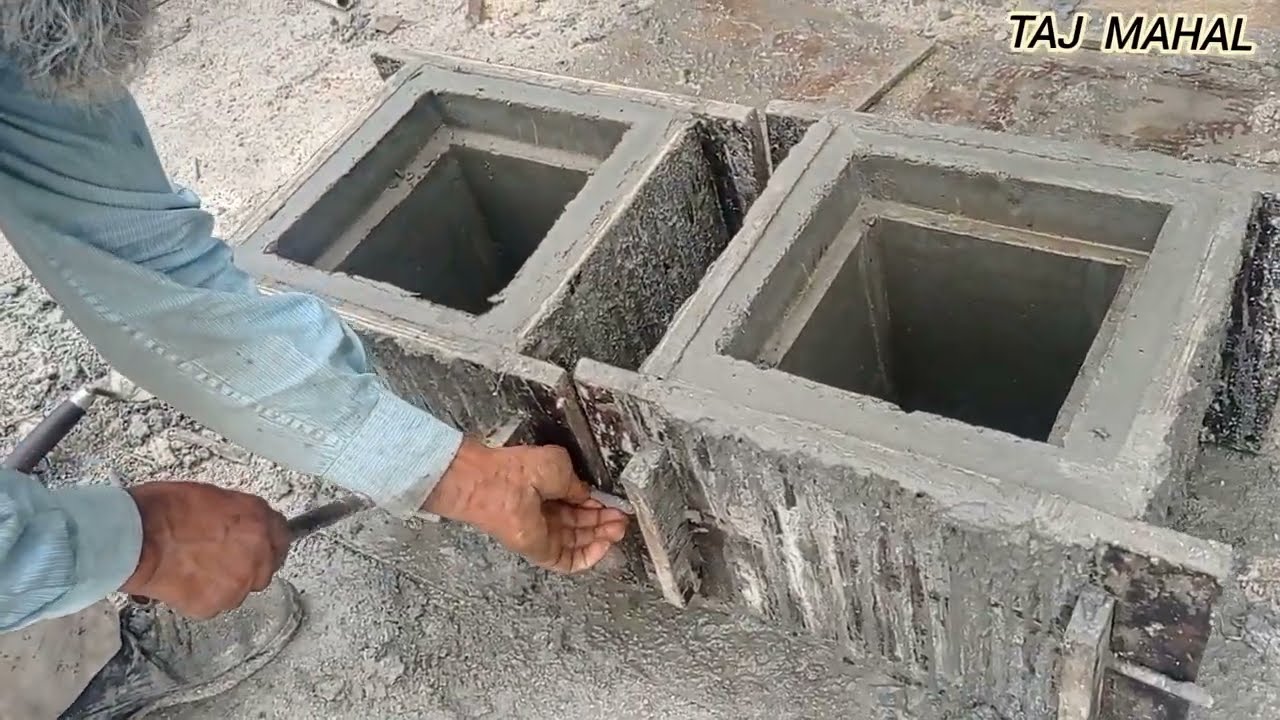 pre cast concrete manhole making || earthing pit ||   earth rad ||easy method