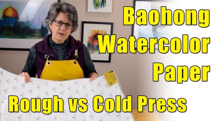 How to Paint on hot press watercolor paper - 4 Beginners - Lilac
