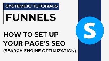 How to set up your page’s SEO (Search Engine Optimization) | systeme.io tutorials