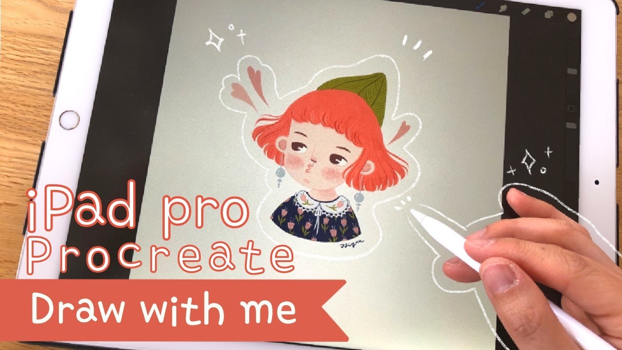 Draw with me :) Procreate drawing 아이패드 프로 프로크리에이트로 그림그리기 - YouTube