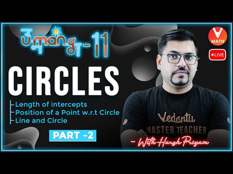 Circles L2 [Length Of Intercepts & Position Of A Point W.R.T Circle & Line And Circle]Class 11 Maths