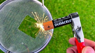 Great method of welding using a Battery 1,5V that will amaze you!