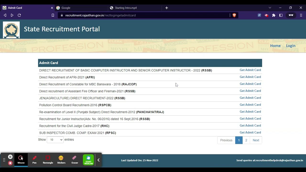 RSMSSB Forest Guard Admit Card 2022 (Out) - Download Van Rakshak 2022 Call Letter Here
