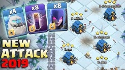 4 Ice Golem + 8 Bat Spell + 15 Bowler + 8 Witch + 14 Giant = New Attack 2019 Th12  War 3Star  Attack - Durasi: 12.00. 