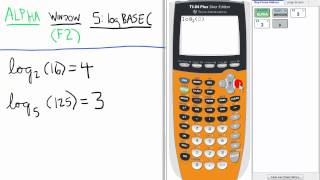 Logs other than Base 10 Calculator TI 84 Calculator    Logarithms