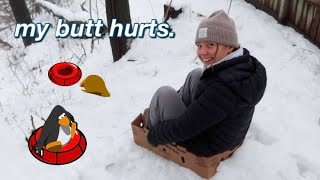 getting absolutely DESTROYED on a sled hill *chaotic* by olivia leigh 72 views 3 months ago 8 minutes, 11 seconds