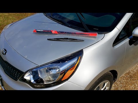 2012-17 Kia Rio Windshield Wiper Install How to Install Wipers