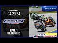 Junior cup race 1 at road atlanta 2024  highlights  motoamerica