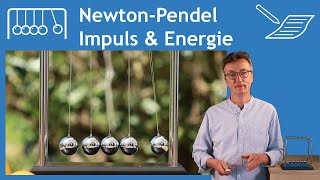 Impulserhaltung beim Newton-Pendel, Physik Mechanik Übung