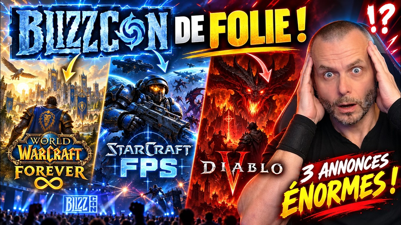 BLIZZCON 2026 : DIABLO V, STARCRAFT OPEN WORLD et WOW CLASSIC+ !