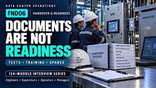 FND06 | Handover and continuing operational readiness | Data Center | Part C Update