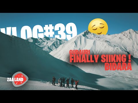 VLOG#39 GUDAURI BIDARA SKIING 2020 - პირველი სრიალი გუდაურში ბიდარა