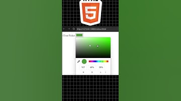How to Make Color Picker in HTML #html #shorts