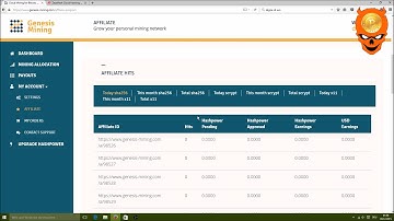 Genesis-Mining.com / Bitcoin Cloudmining / 113,8 GH/s Account / Payout proof / 12/03/15 Video 2