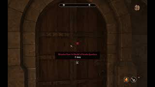 Wooden Door To Rindirs Private Quarters