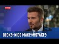 Sir David Beckham speaks at Davos after Brooklyn Peltz-Beckham attack