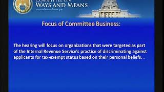 W&M Hearing: Jun 4, 2013