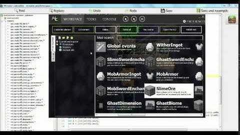 How to create and organize a creative tab in MCreator