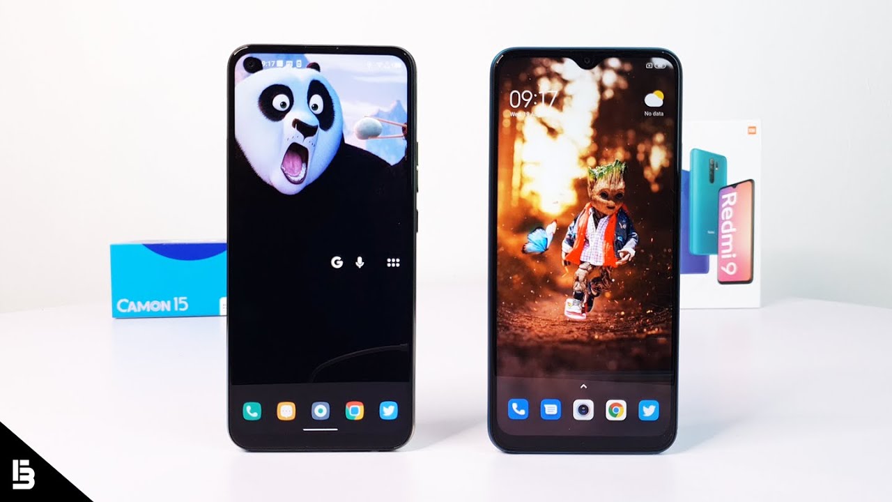 Redmi 9 vs Tecno Camon 15 - Speed Test, Camera Test
