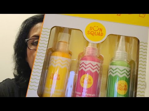ASMR Pinturas Neon Sidewalk Chalk Paint!!