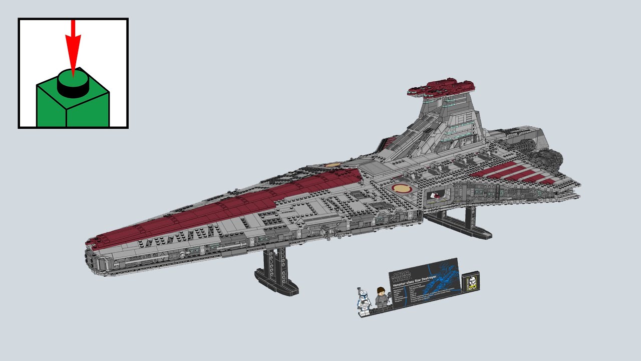 LEGO Star Wars 75367, Venator-Class Republic Attack Cruiser - инструкции по сборке