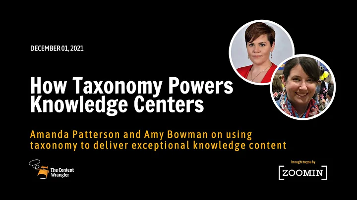 How Taxonomy Powers Knowledge Centers with Amanda ...