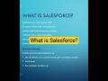 What is Salesforce? CRM? #salesforce #crm #cloudcrm #learning #education