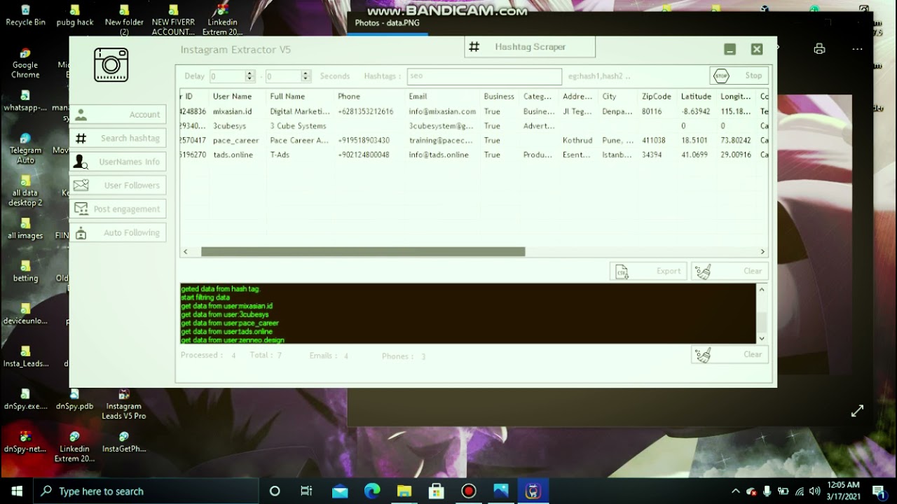 INSTAGRAM MARKETING TOOL 2021 | INSTAGRAM EXTRACTOR V 7.5 | INSTAGRAM MARKETING