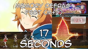 [SAO MD] TOP 0.3% EUROPE - 17 sec -  Memory Defrag Fest (M+2)  - ULTRA FAKE SWITCH MODE ACTIVATED?!