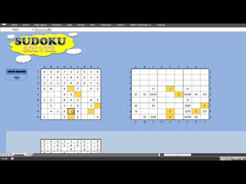 SUDOKU with Excel