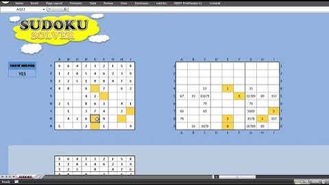 SUDOKU with Excel