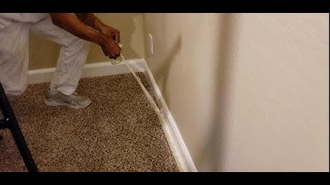 Painting next to carpet on baseboards and walls made easy and clean