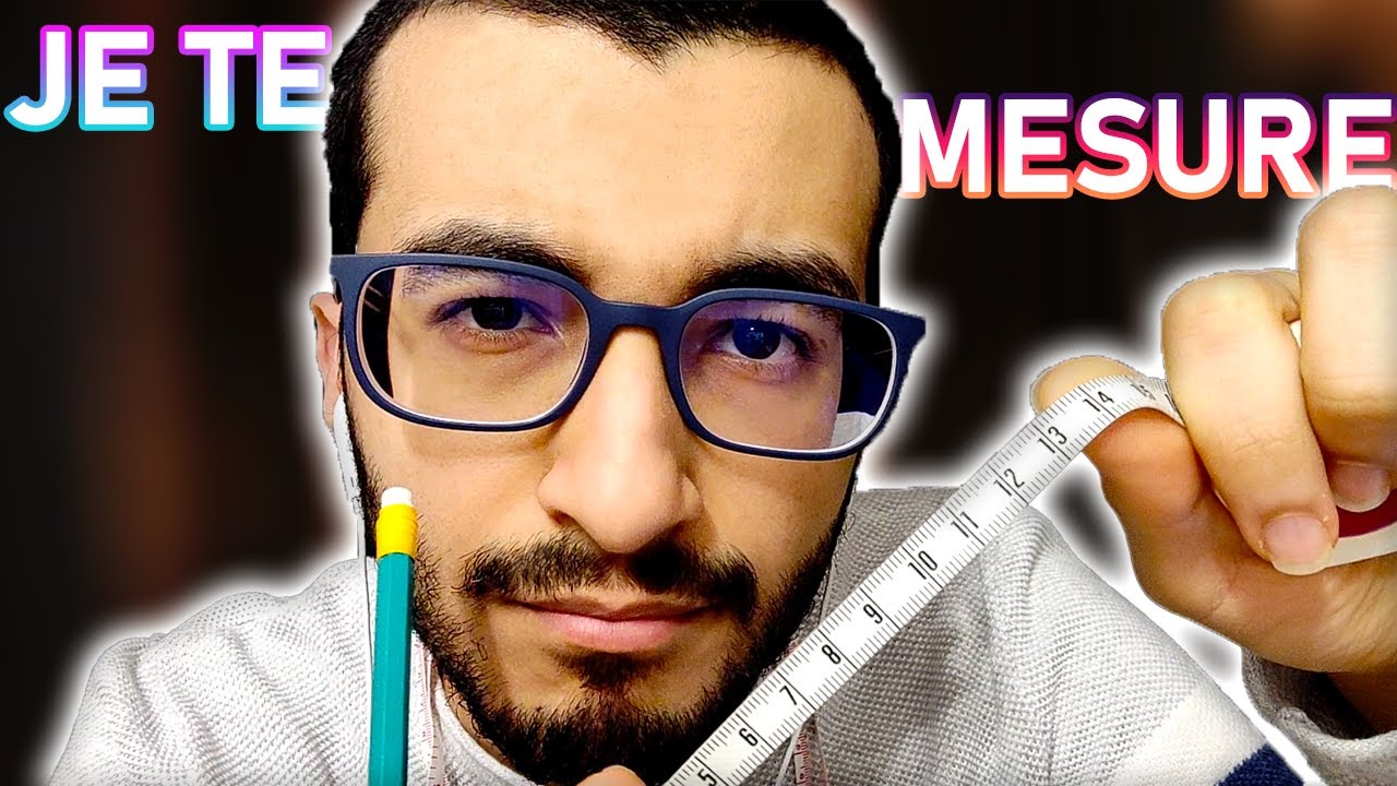 ASMR ROLEPLAY - JE TE MESURE AVEC PLEIN D'OUTILS (c'est très doux)