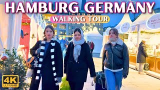 Hamburg Walking Tour 🇩🇪 Germany In Winter [With Captions]