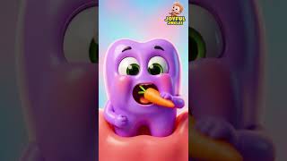 Kids Learn To Brush Teeth | Eat Healthy Food | Brush Your Teeth | Baby Cartoon #shorts #cartoon