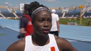 IAAF WU20 Championships Bydgoszcz 2016 100m Women Qual Basirah Sharifa NASIR BAR