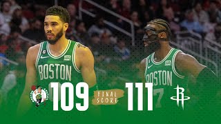 Highlights: Celtics come up short in Houston, fall to Rockets 111-109