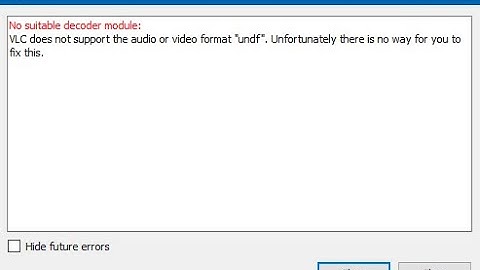 Vlc Player Does Not Support The Audio And Video Format 