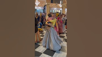 iskcon temple Vrindavan ❤️ Vrindavan dance video #russiangirl #vrindavan #iskcon #shorts #bhajan #4k