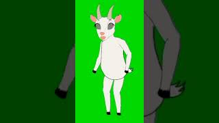 animal green screen character #greenscreen #animation #shorts