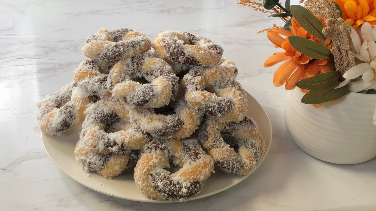 الكعك الليبي الملون خفيف يذوب في الفم ذوبان ساهل وسريع 🤩