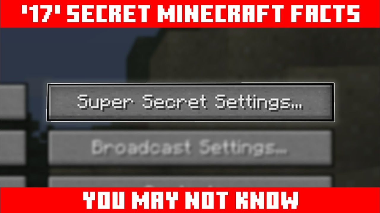 17 Secret Minecraft Facts You May Not Know ! - YouTube