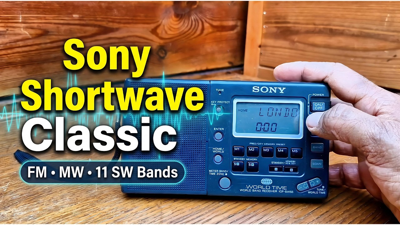 Sony ICF-SW33 World Radio Receiver | Shortwave Reception Test
