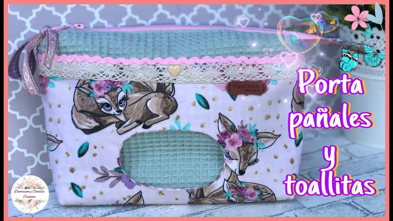 Como  hacer PORTA TOALLITAS Y PAÑALES CON CREMALLERA, de la manera mas fácil. Parte 7. DIY