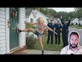 Cops Ask Woman to Kick-in her Ex-Boyfriend's Front Door! ALL HELL Breaks Loose