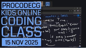 ProCodeCG Kids Regular Coding Class - Online - 15 Nov 2025
